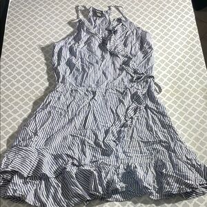 Striped Blue and White Women's Dress